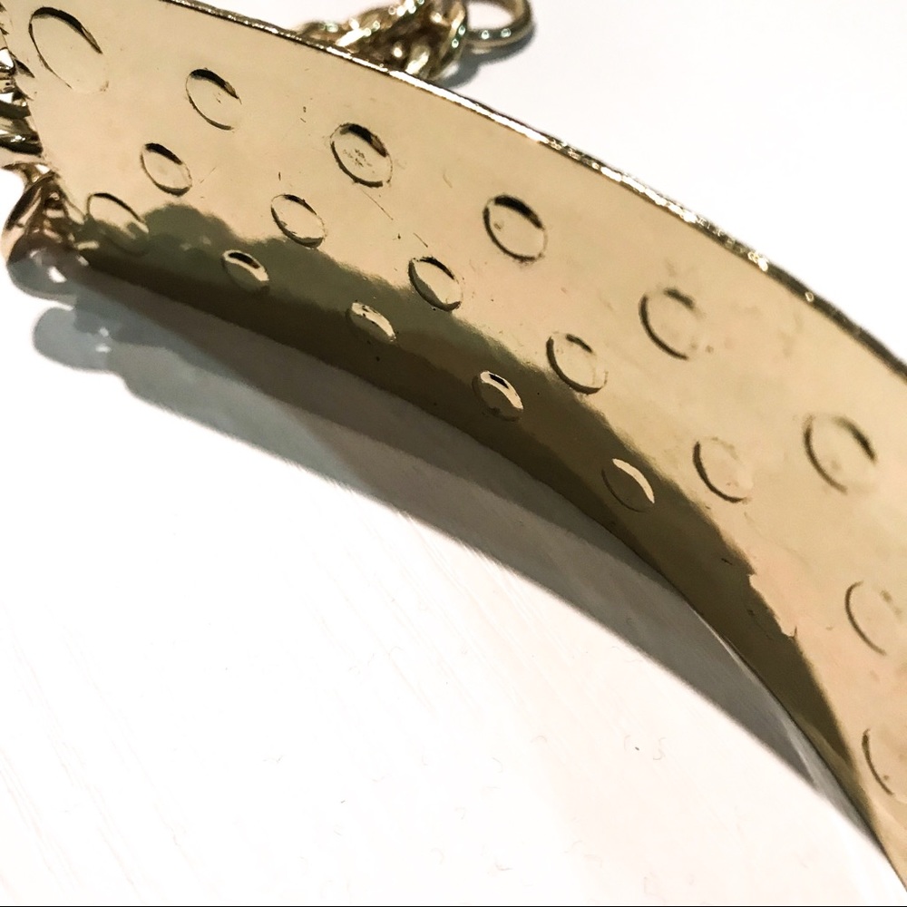 NWT Bebe Gold Metal Chain Plated Belt - Picture 5 of 7